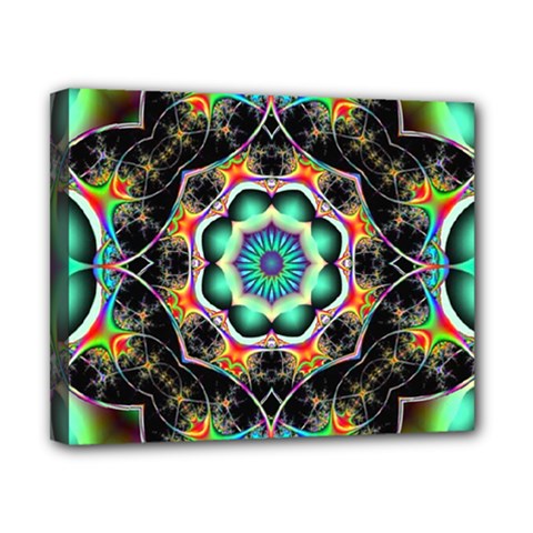 Fractal Chaos Symmetry Psychedelic Canvas 10  X 8  (stretched) by Pakrebo