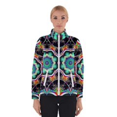 Fractal Chaos Symmetry Psychedelic Winter Jacket by Pakrebo