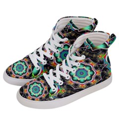 Fractal Chaos Symmetry Psychedelic Women s Hi-top Skate Sneakers