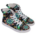 Fractal Chaos Symmetry Psychedelic Women s Hi-Top Skate Sneakers View3