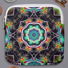 Fractal Chaos Symmetry Psychedelic Mini Square Pouch