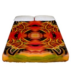 Fractals Graphic Fantasy Colorful Fitted Sheet (king Size) by Pakrebo