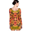 Fractals Graphic Fantasy Colorful Long Sleeve Velvet Bodycon Dress View2