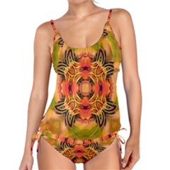 Fractals Graphic Fantasy Colorful Tankini Set by Pakrebo