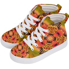 Fractals Graphic Fantasy Colorful Kids  Hi-top Skate Sneakers