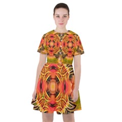 Fractals Graphic Fantasy Colorful Sailor Dress