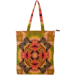 Fractals Graphic Fantasy Colorful Double Zip Up Tote Bag