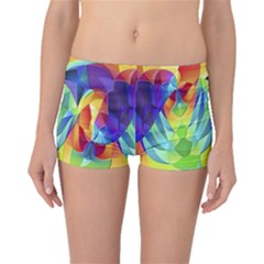 Modern Art Fractal Background Boyleg Bikini Bottoms by Pakrebo