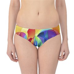 Modern Art Fractal Background Hipster Bikini Bottoms by Pakrebo