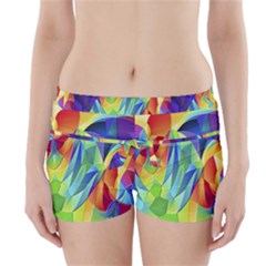 Modern Art Fractal Background Boyleg Bikini Wrap Bottoms by Pakrebo