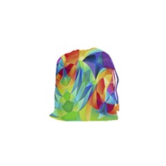 Modern Art Fractal Background Drawstring Pouch (xs) by Pakrebo