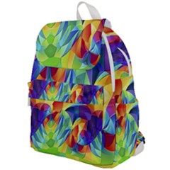 Modern Art Fractal Background Top Flap Backpack