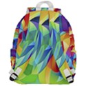 Modern Art Fractal Background Top Flap Backpack View3