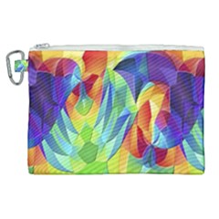 Modern Art Fractal Background Canvas Cosmetic Bag (xl)