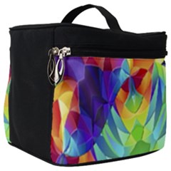 Modern Art Fractal Background Make Up Travel Bag (big)