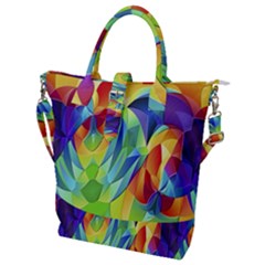 Modern Art Fractal Background Buckle Top Tote Bag