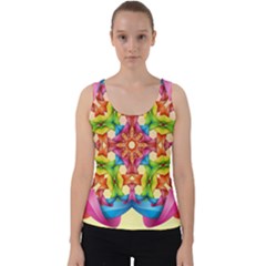 Pattern Tile Background Image Deco Velvet Tank Top