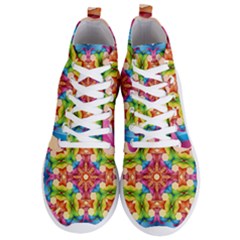 Pattern Tile Background Image Deco Men s Lightweight High Top Sneakers