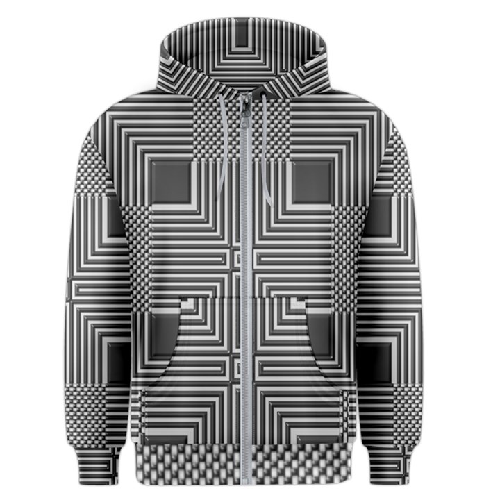 Construction Background Geometric Men s Zipper Hoodie