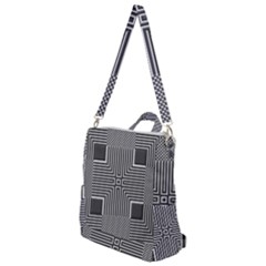 Construction Background Geometric Crossbody Backpack