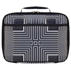 Construction Background Geometric Full Print Lunch Bag