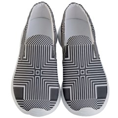 Construction Background Geometric Men s Lightweight Slip Ons