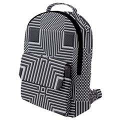 Construction Background Geometric Flap Pocket Backpack (small) by Pakrebo