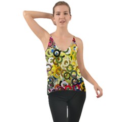 Pattern Background Abstract Color Chiffon Cami by Pakrebo