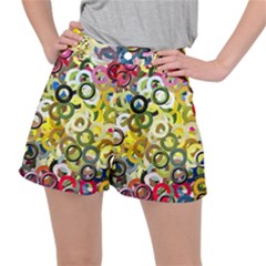 Pattern Background Abstract Color Stretch Ripstop Shorts