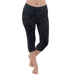 Back To Black Lightweight Velour Capri Yoga Leggings