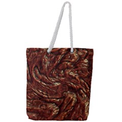 Background Structure Surface Full Print Rope Handle Tote (large)