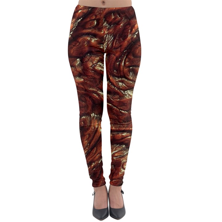 Background Structure Surface Lightweight Velour Leggings