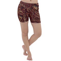 Background Structure Surface Lightweight Velour Yoga Shorts