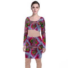 Fractal Art Pictures Digital Art Top And Skirt Sets