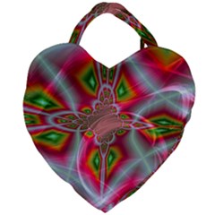 Fractal Art Pictures Digital Art Giant Heart Shaped Tote