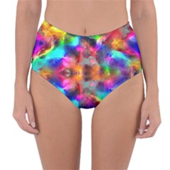 Farbenpracht Kaleidoscope Reversible High-waist Bikini Bottoms by Pakrebo