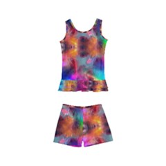 Farbenpracht Kaleidoscope Kids  Boyleg Swimsuit