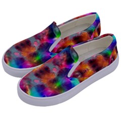 Farbenpracht Kaleidoscope Kids  Canvas Slip Ons by Pakrebo