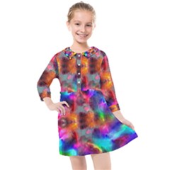 Farbenpracht Kaleidoscope Kids  Quarter Sleeve Shirt Dress