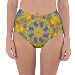 Farbenpracht Kaleidoscope Reversible High-waist Bikini Bottoms by Pakrebo