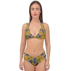 Farbenpracht Kaleidoscope Double Strap Halter Bikini Set