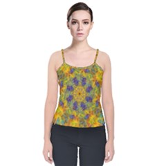 Farbenpracht Kaleidoscope Velvet Spaghetti Strap Top