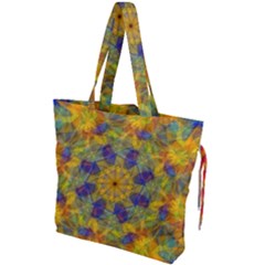 Farbenpracht Kaleidoscope Drawstring Tote Bag