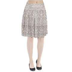 Egyptian Hieroglyphs Pleated Skirt by ArtworkByPatrick