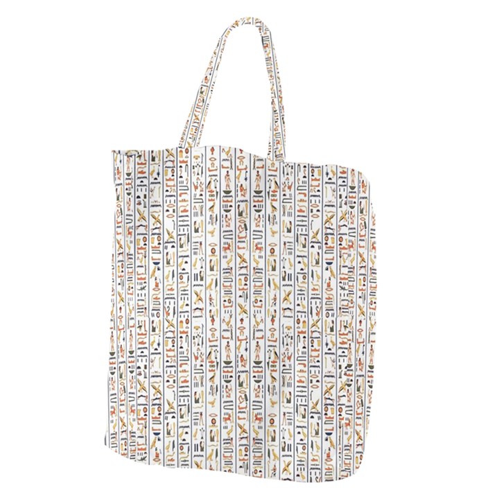 Egyptian hieroglyphs Giant Grocery Tote