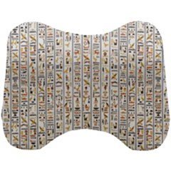 Egyptian Hieroglyphs Head Support Cushion