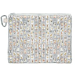 Egyptian Hieroglyphs Canvas Cosmetic Bag (xxl)