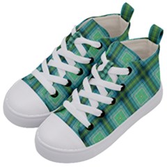 Background Pattern Structure Kids  Mid-top Canvas Sneakers