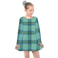 Background Pattern Structure Kids  Long Sleeve Dress