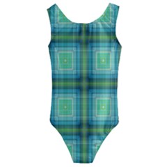 Background Pattern Structure Kids  Cut-out Back One Piece Swimsuit